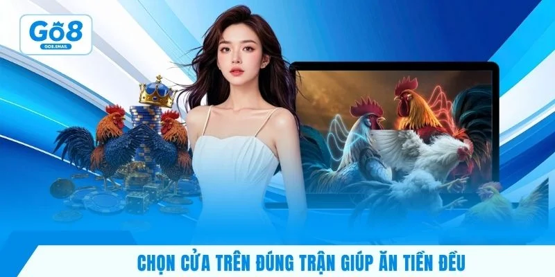 Chọn cửa trên đúng trận giúp ăn tiền đều